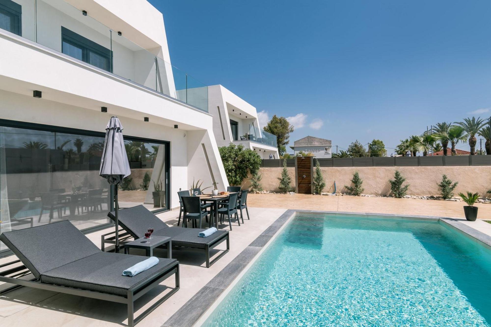 Sunwhite Villas - Private Pool & Cozy Atmosphere, By Zantewize Laganas Exterior foto